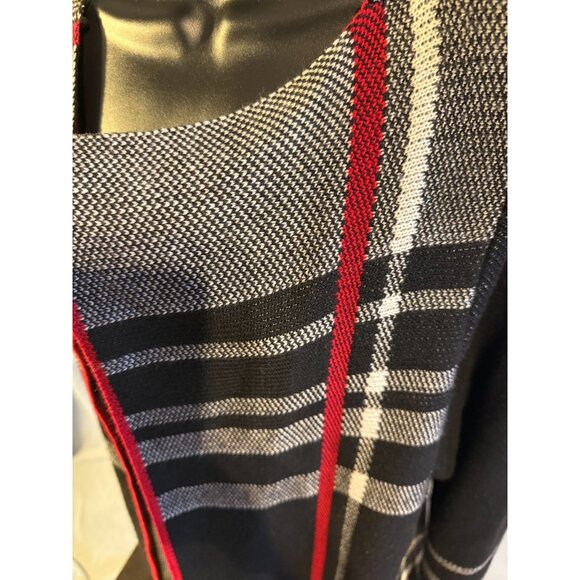 Charter Club Cardigan Sweater Plaid Warm Cozy Womens Plus Size 2X Open Front - Picture 2 of 3